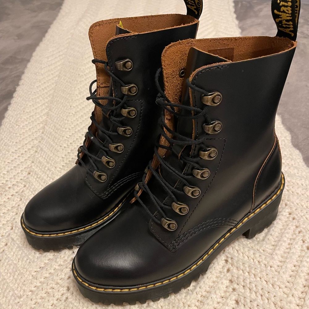 LEONA WOMEN'S VINTAGE SMOOTH LEATHER HEELED BOOTS